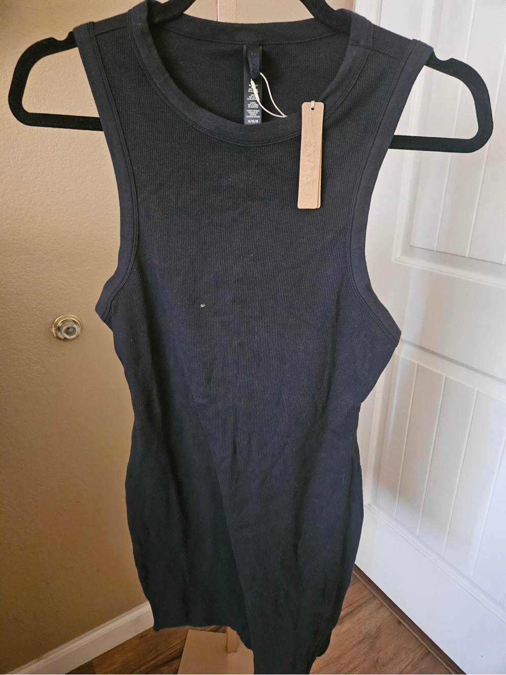 Skims ribbed cotton tank dress ribbed size M NWT